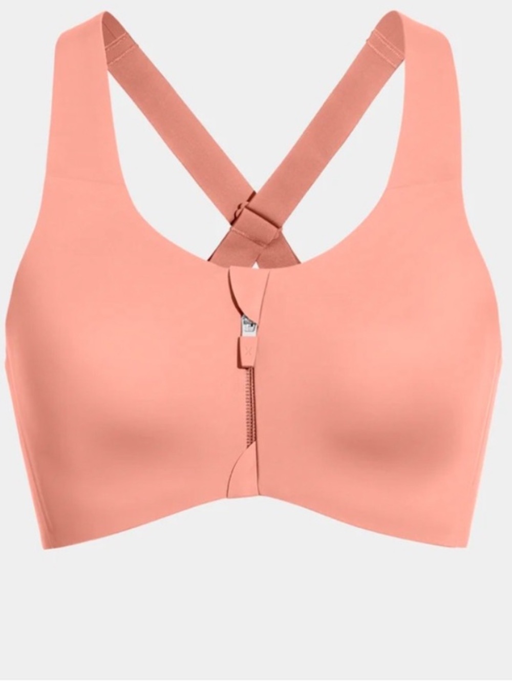 Knix Intimates & Sleepwear | Knix Catalyst Front Zip Sports Bra - Peach 6+
